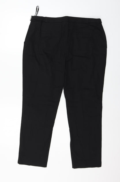 Womens UK Size 14 Dorothy Perkins Regular Fit  Black Trousers
