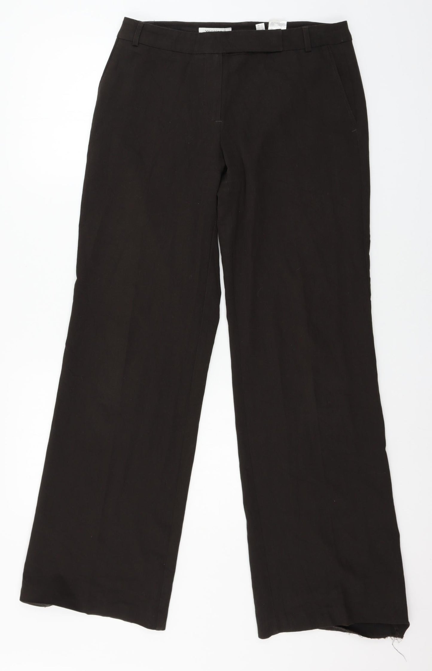 Yessica Womens Brown   Trousers  Size 14 L31 in