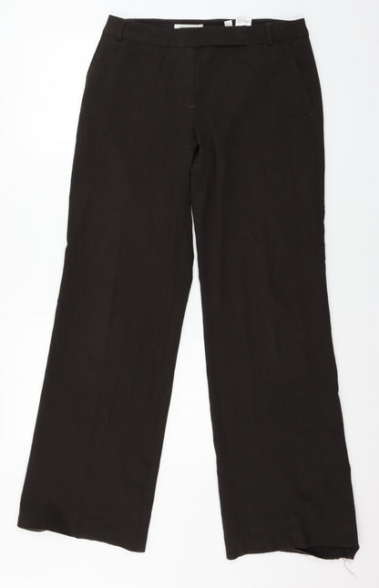 Yessica Womens Brown   Trousers  Size 14 L31 in