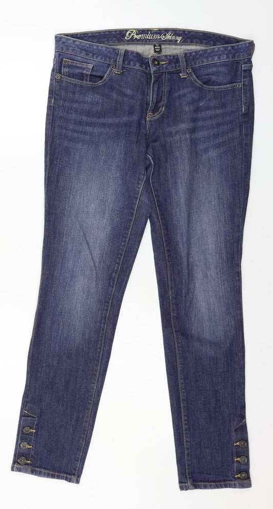 Gap Womens Blue  Denim Skinny Jeans Size 34 in L29 in
