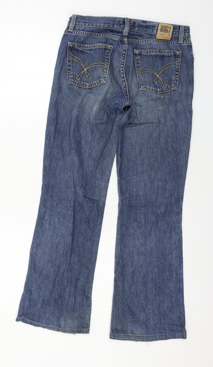 Womens UK Size 30 in BIG STAR Regular Fit Straight Blue Jeans