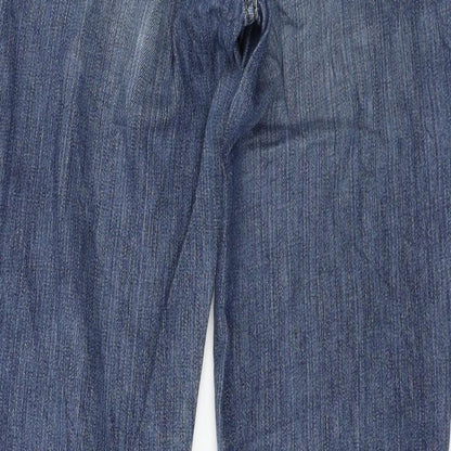 Womens UK Size 30 in BIG STAR Regular Fit Straight Blue Jeans
