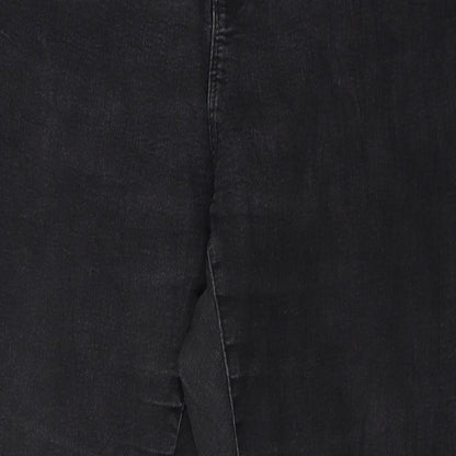 Dorothy Perkins Womens Grey  Denim Skinny Jeans Size 14 L27 in