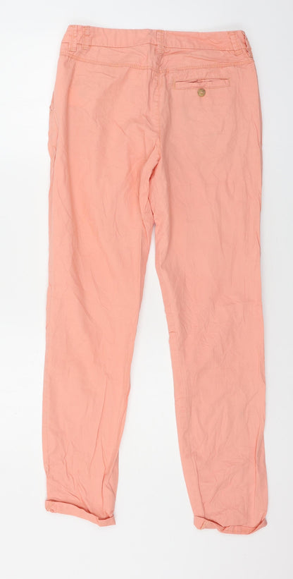 Womens UK Size 8 Promod Regular Fit  Pink Trousers
