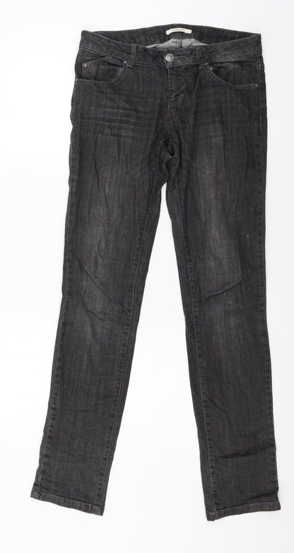 Womens UK Size 32 in Camaieu Regular Fit Straight Grey Jeans