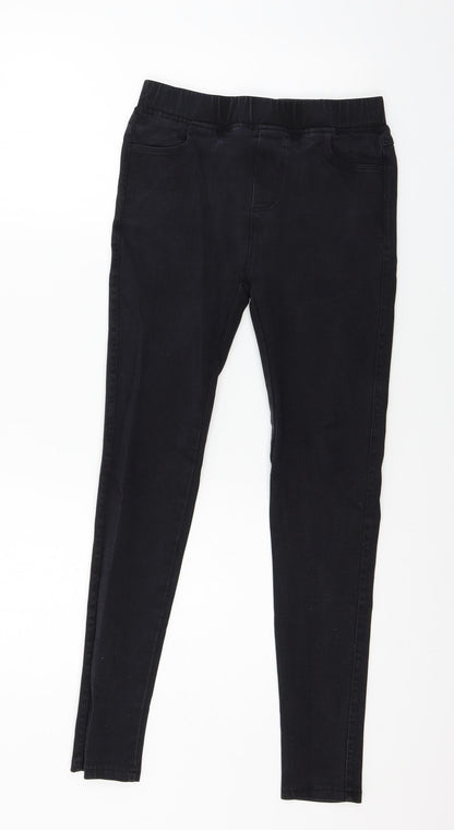 H&M Girls Black  Denim Jegging Jeans Size XL