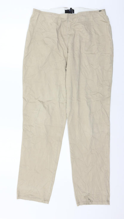 FDJ Womens Beige   Trousers  Size 16 L31 in