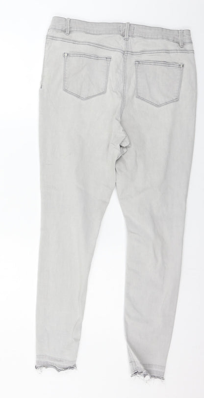 Matalan Womens Black  Denim Skinny Jeans Size 14 L26 in