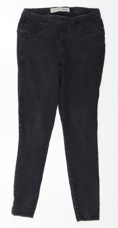 Denim & Co. Womens Blue  Denim Jegging Jeans Size 12 L27 in