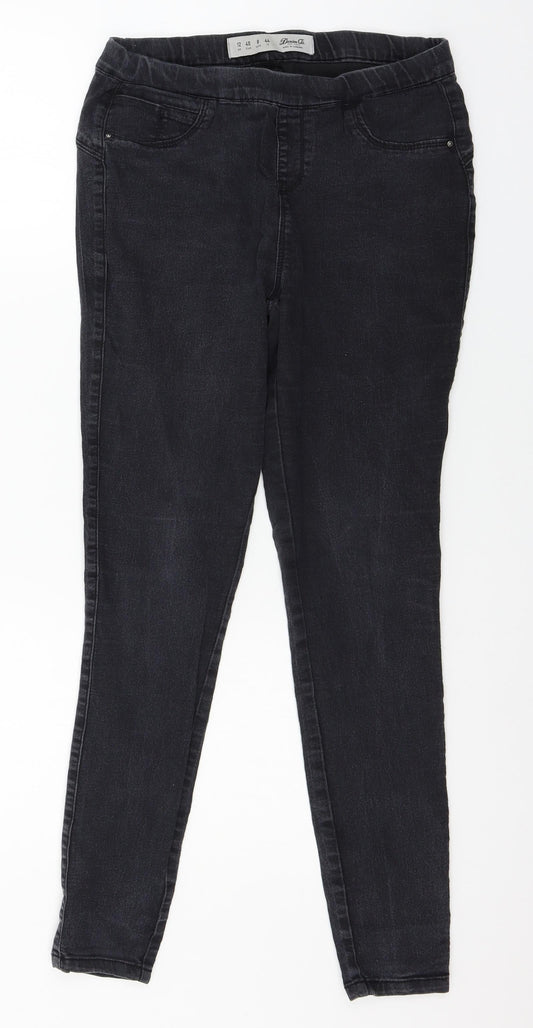 Denim & Co. Womens Blue  Denim Jegging Jeans Size 12 L27 in