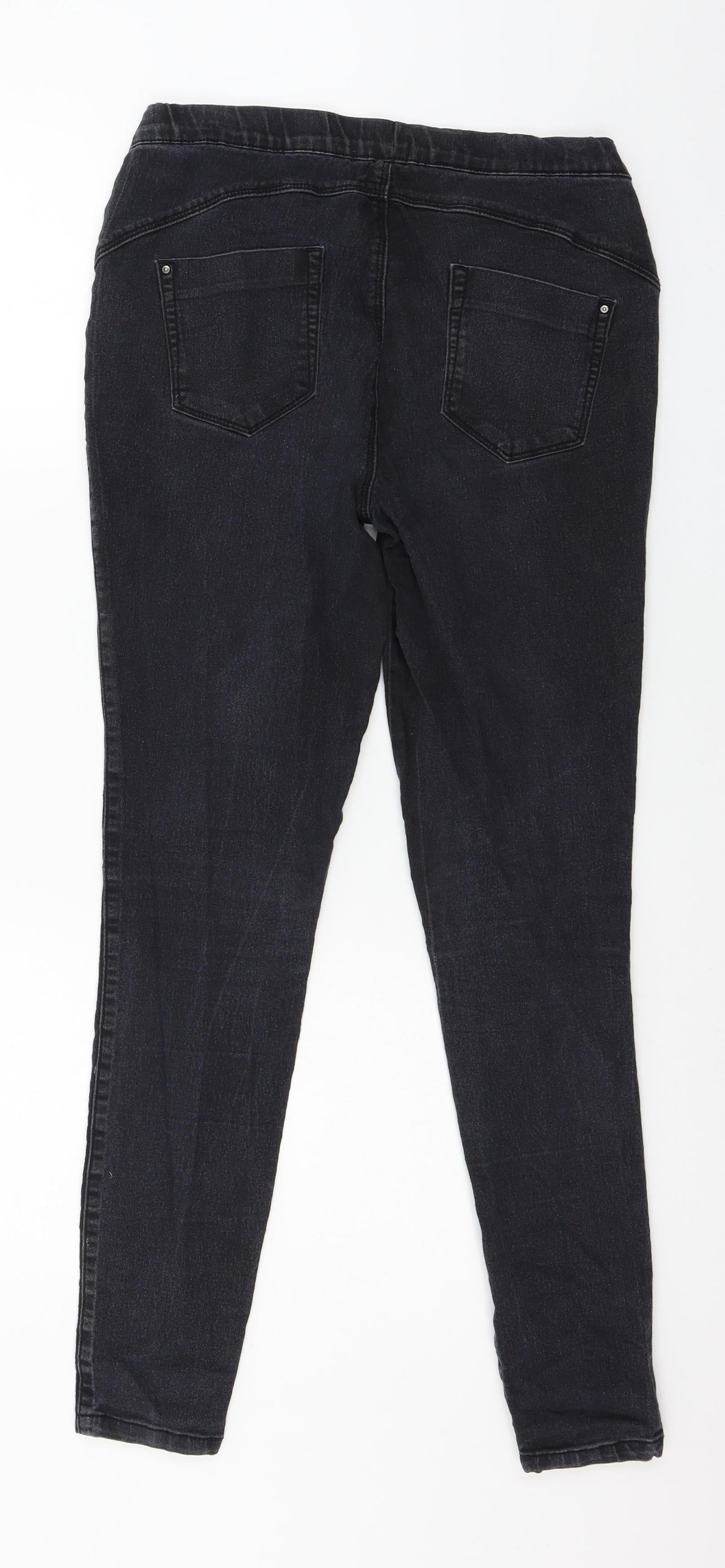 Denim & Co. Womens Blue  Denim Jegging Jeans Size 12 L27 in