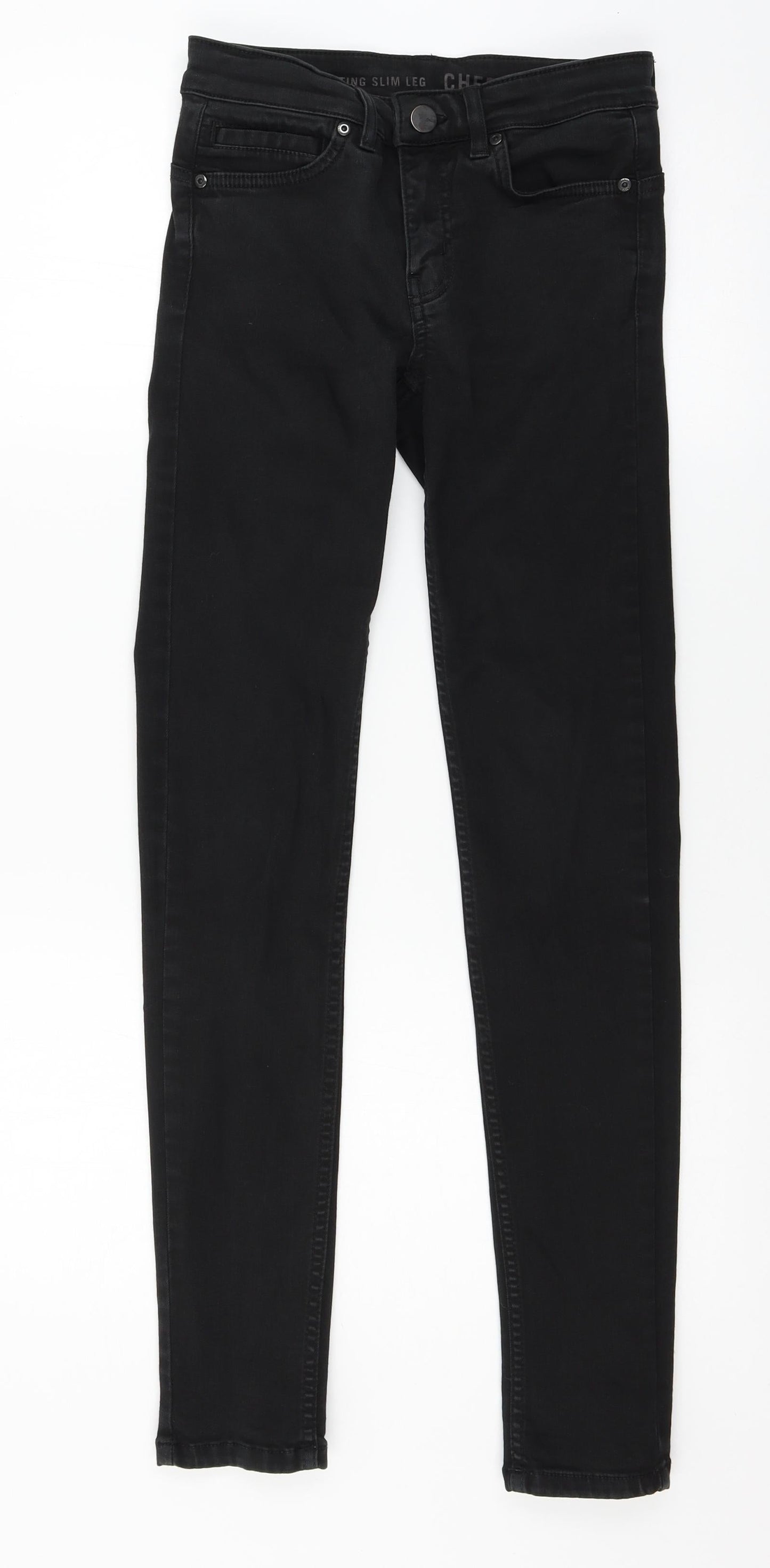 Oasis Womens Black  Denim Skinny Jeans Size 6 L29 in