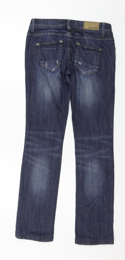 Womens UK Size 26 in Amisu Regular Fit Straight Blue Jeans