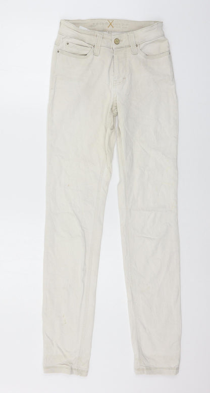 Womens UK Size 28 in MAC Jeans Regular Fit Skinny Beige Jeans
