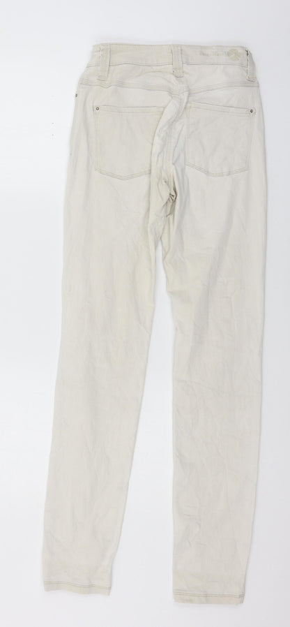Womens UK Size 28 in MAC Jeans Regular Fit Skinny Beige Jeans