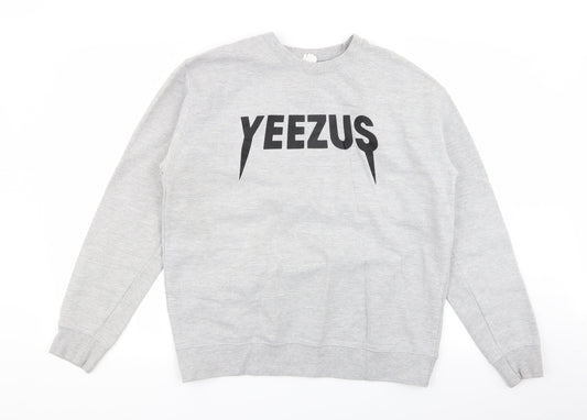 Awdis Mens Grey   Pullover Jumper Size L