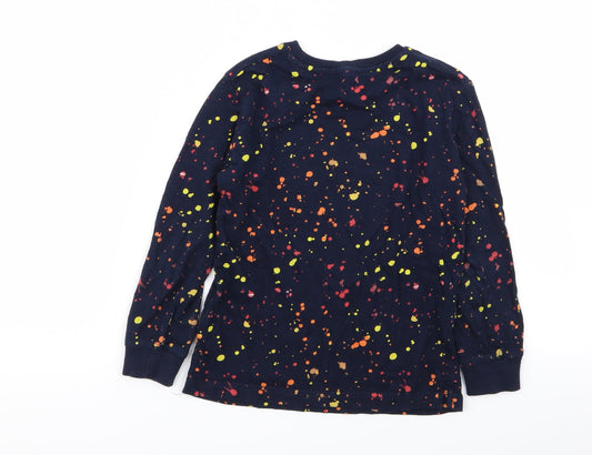NEXT Girls Blue Polka Dot  Basic T-Shirt Size 5 Years