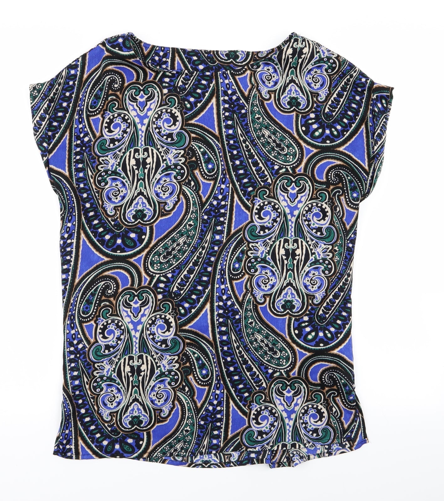 Womens UK Size 8 NEXT Multicoloured Basic Blouse