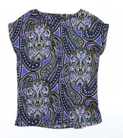 Womens UK Size 8 NEXT Multicoloured Basic Blouse