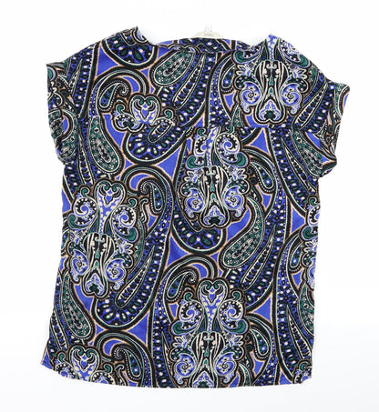 Womens UK Size 8 NEXT Multicoloured Basic Blouse