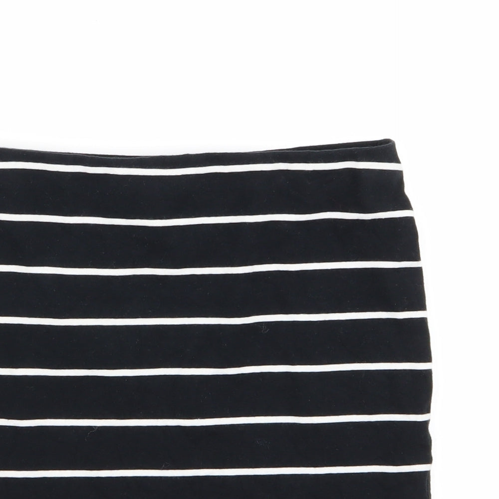 New Look Womens Multicoloured Striped  A-Line Skirt Size 8  - Stretch waistband