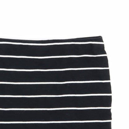 New Look Womens Multicoloured Striped  A-Line Skirt Size 8  - Stretch waistband