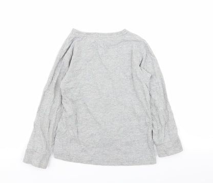 Asda George Boys Grey   Basic T-Shirt Size 5-6 Years