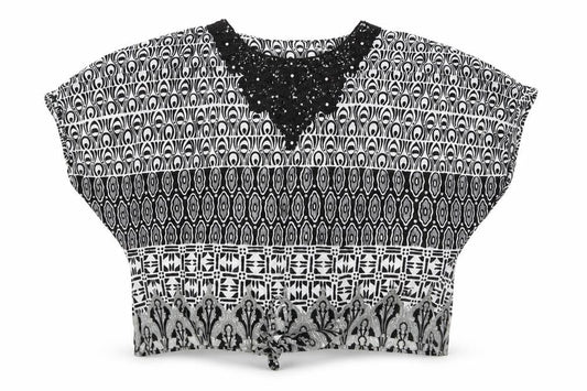 Womens UK Size 14 Annabelle Multicoloured Basic Blouse