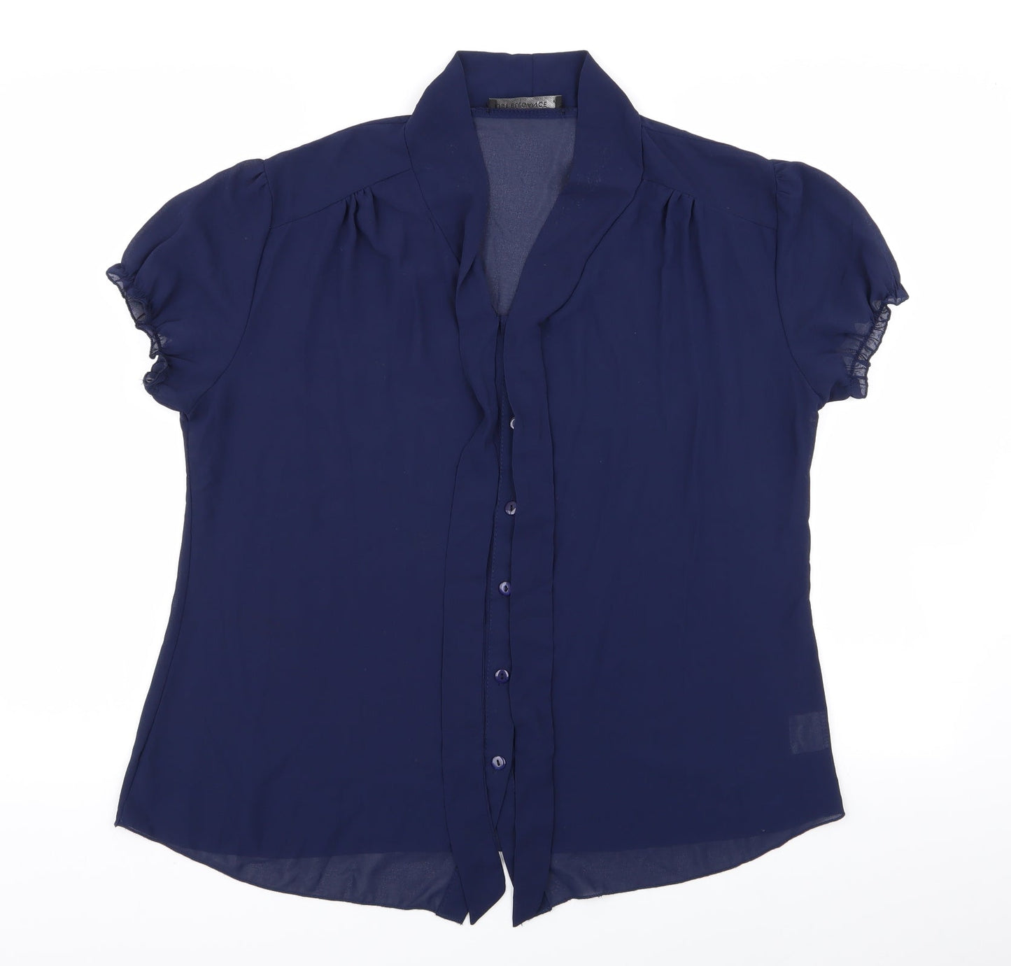 Womens UK Size XL Just elegance Blue Basic Blouse