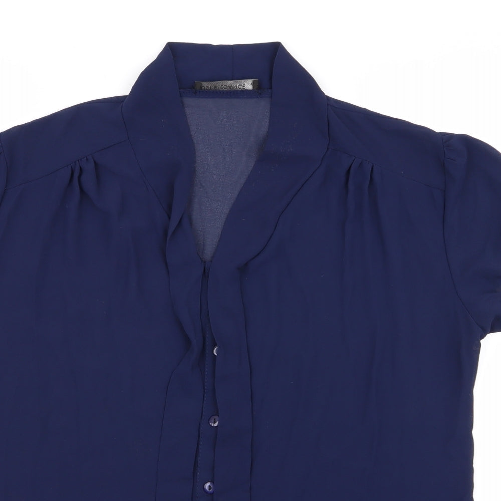 Womens UK Size XL Just elegance Blue Basic Blouse