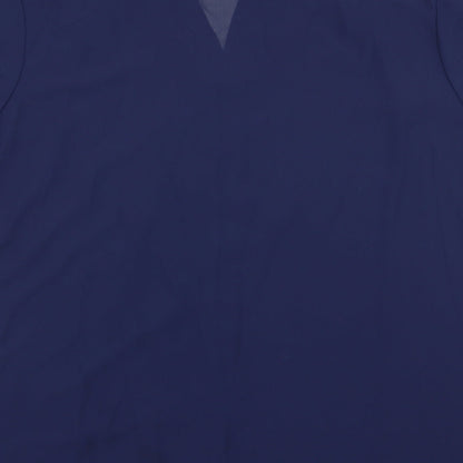 Womens UK Size XL Just elegance Blue Basic Blouse