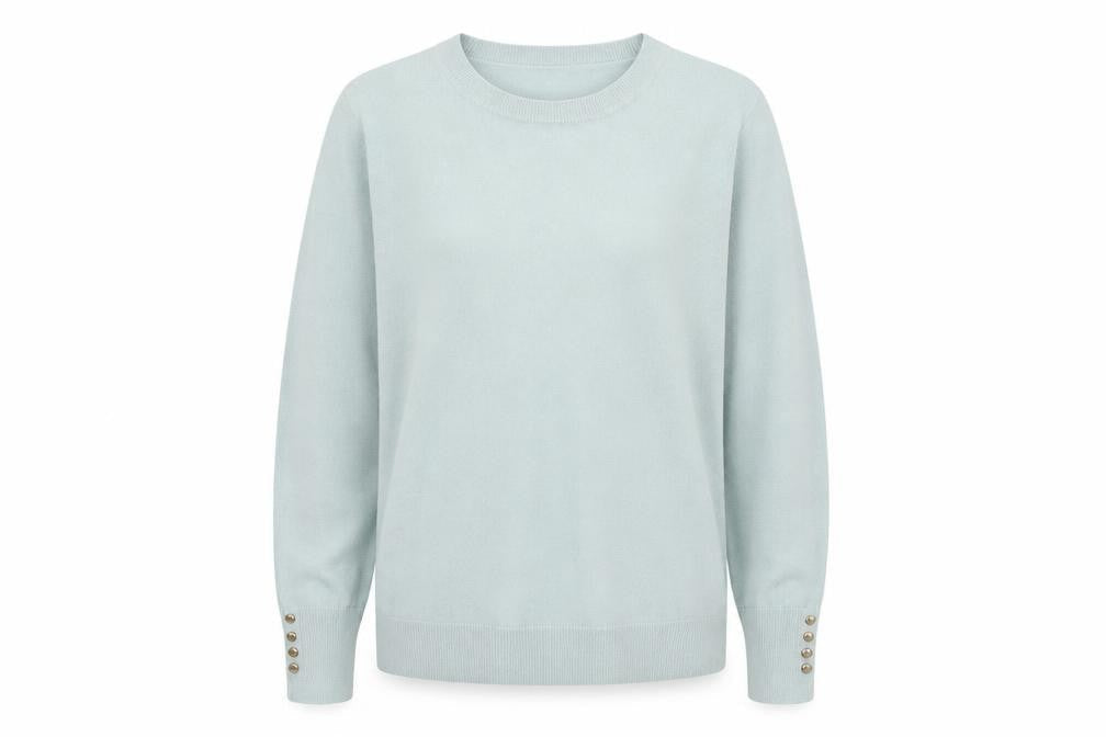 Womens UK Size 12 M&Co Blue Pullover Jumper