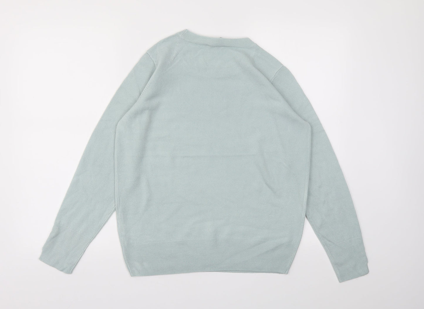 Womens UK Size 12 M&Co Blue Pullover Jumper