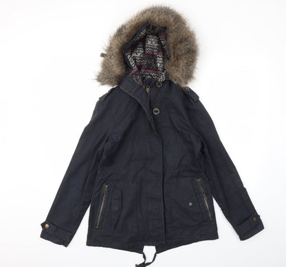 NEW LOOK  Womens Black   Jacket Coat Size 8