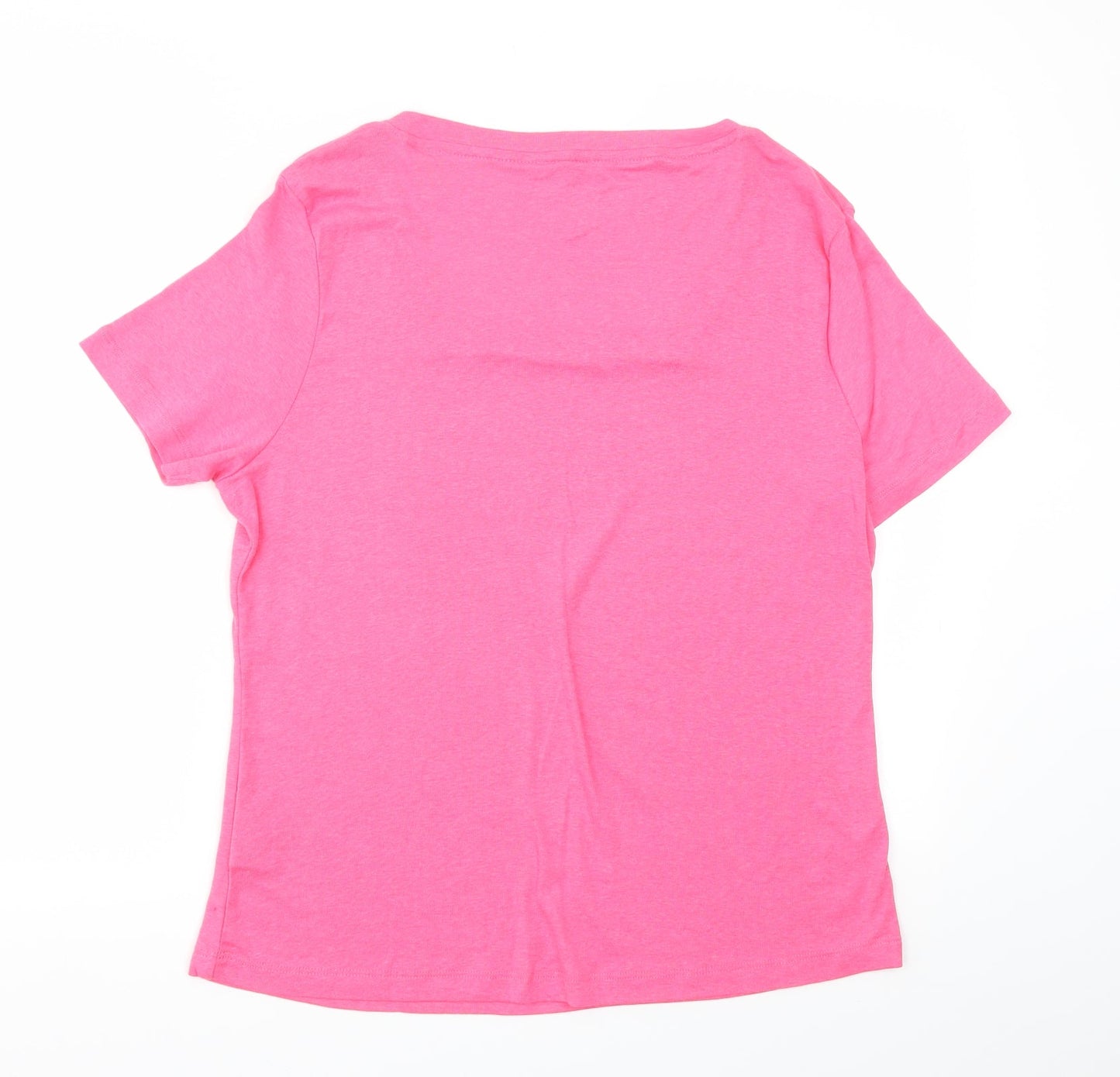 TRU Womens Pink   Basic T-Shirt Size L
