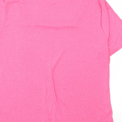 TRU Womens Pink   Basic T-Shirt Size L