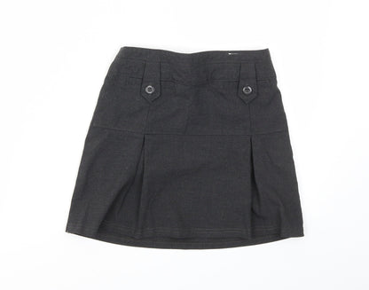 M&S Girls Grey   Flare Skirt Size 9 Years