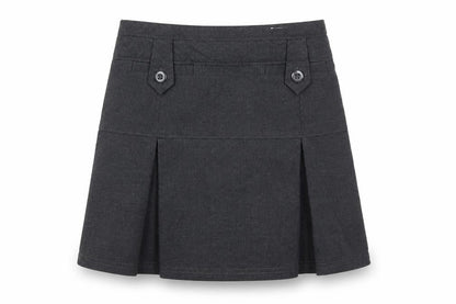 Marks & Spencer Girls Grey   Flare Skirt Size 9 Years