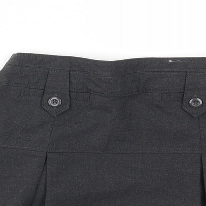 M&S Girls Grey   Flare Skirt Size 9 Years