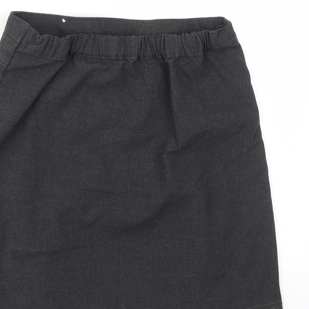 M&S Girls Grey   Flare Skirt Size 9 Years