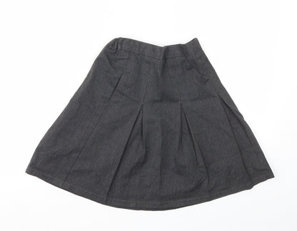 M&S Girls Grey   Flare Skirt Size 9 Years