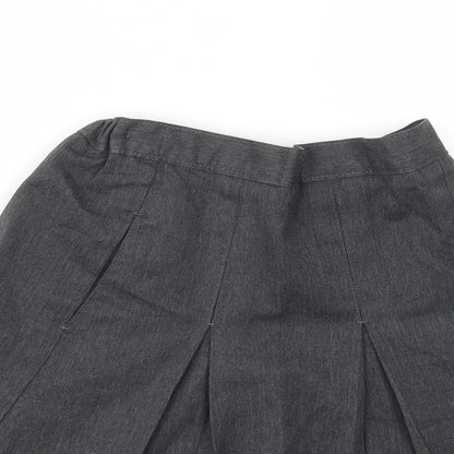 M&S Girls Grey   Flare Skirt Size 9 Years