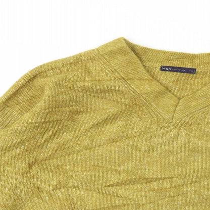 M&S Womens Yellow   Pullover Jumper Size L