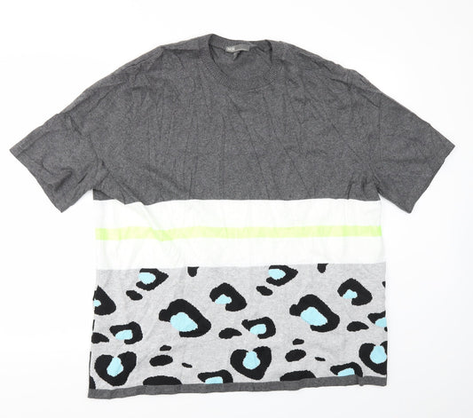 ASOS Womens Multicoloured Animal Print  Pullover Jumper Size 3XL