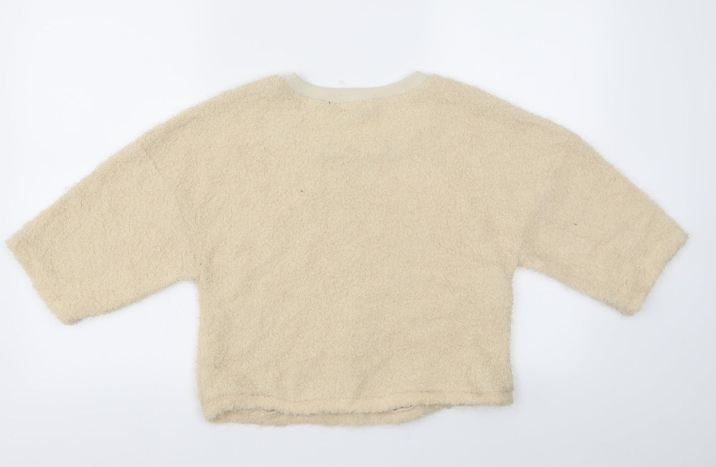 Womens UK Size S Preworn Beige Pullover Jumper