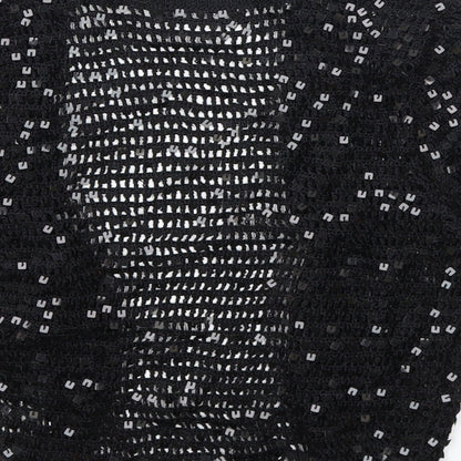 Occasion Wear Womens Black Houndstooth  Cardigan Jumper Size 10