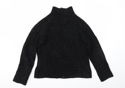 Womens UK Size M Roman Black Cardigan Jumper