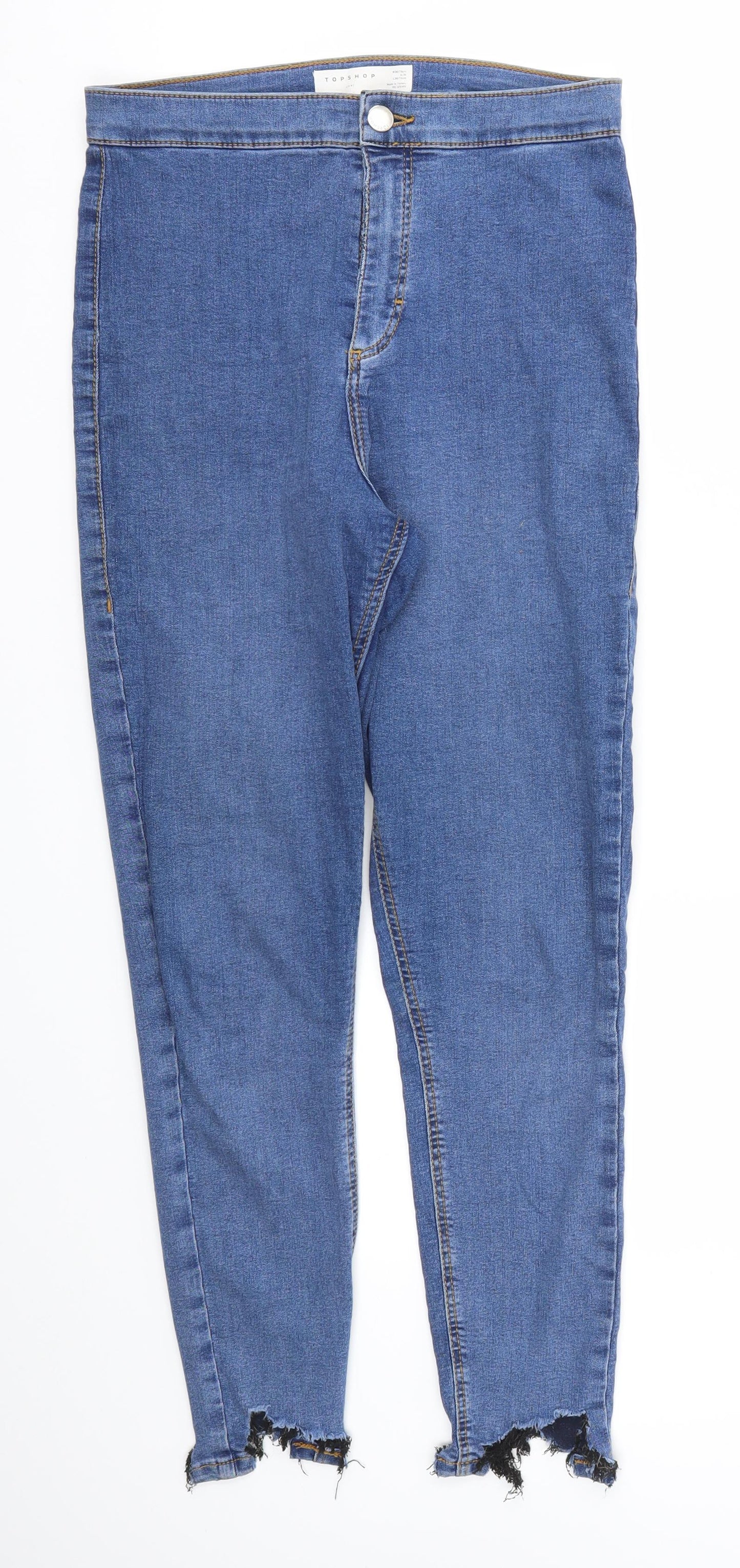 Topshop Womens Blue   Skinny Jeans Size 30 L30 in
