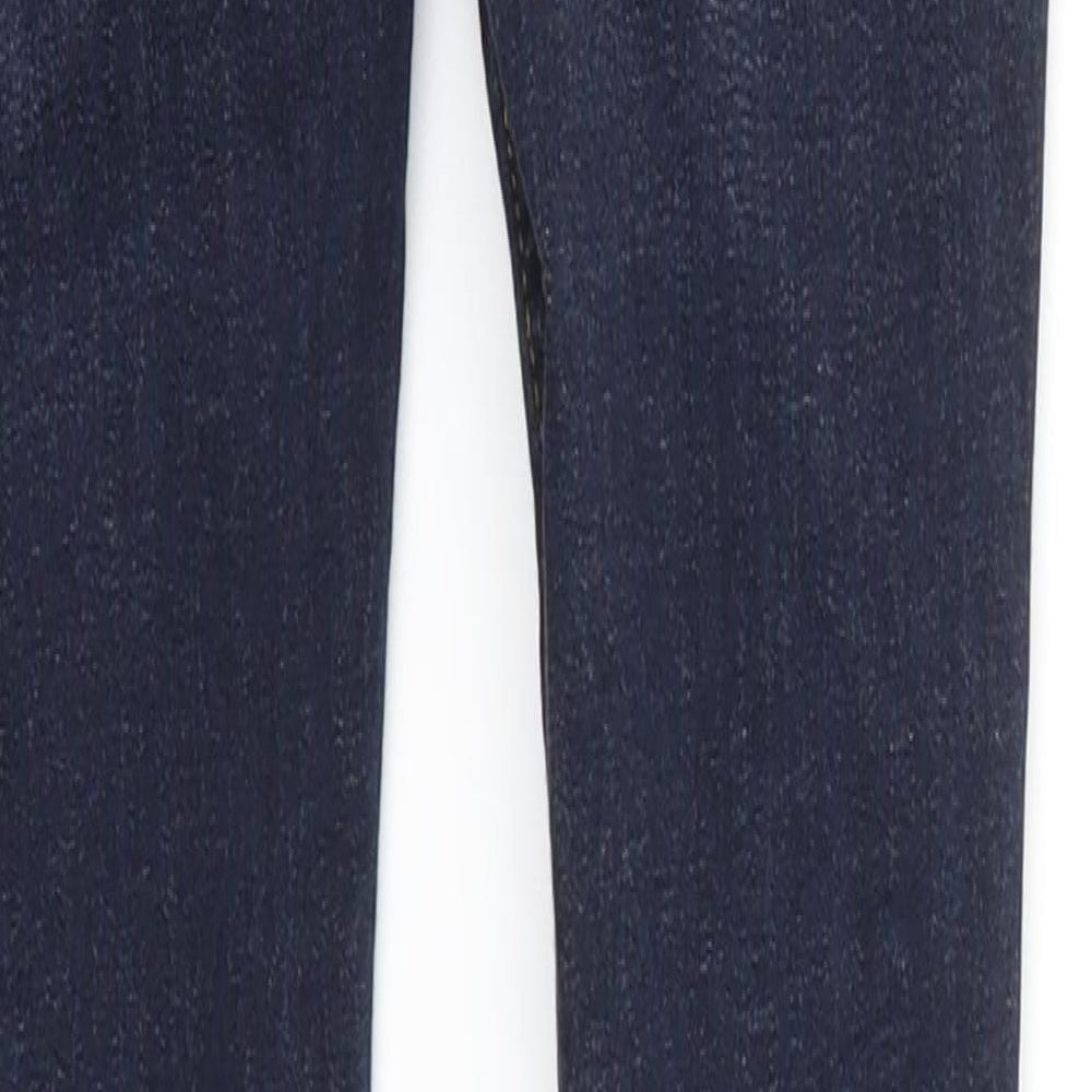 Zara Womens Blue Houndstooth  Skinny Jeans Size 28 L30 in