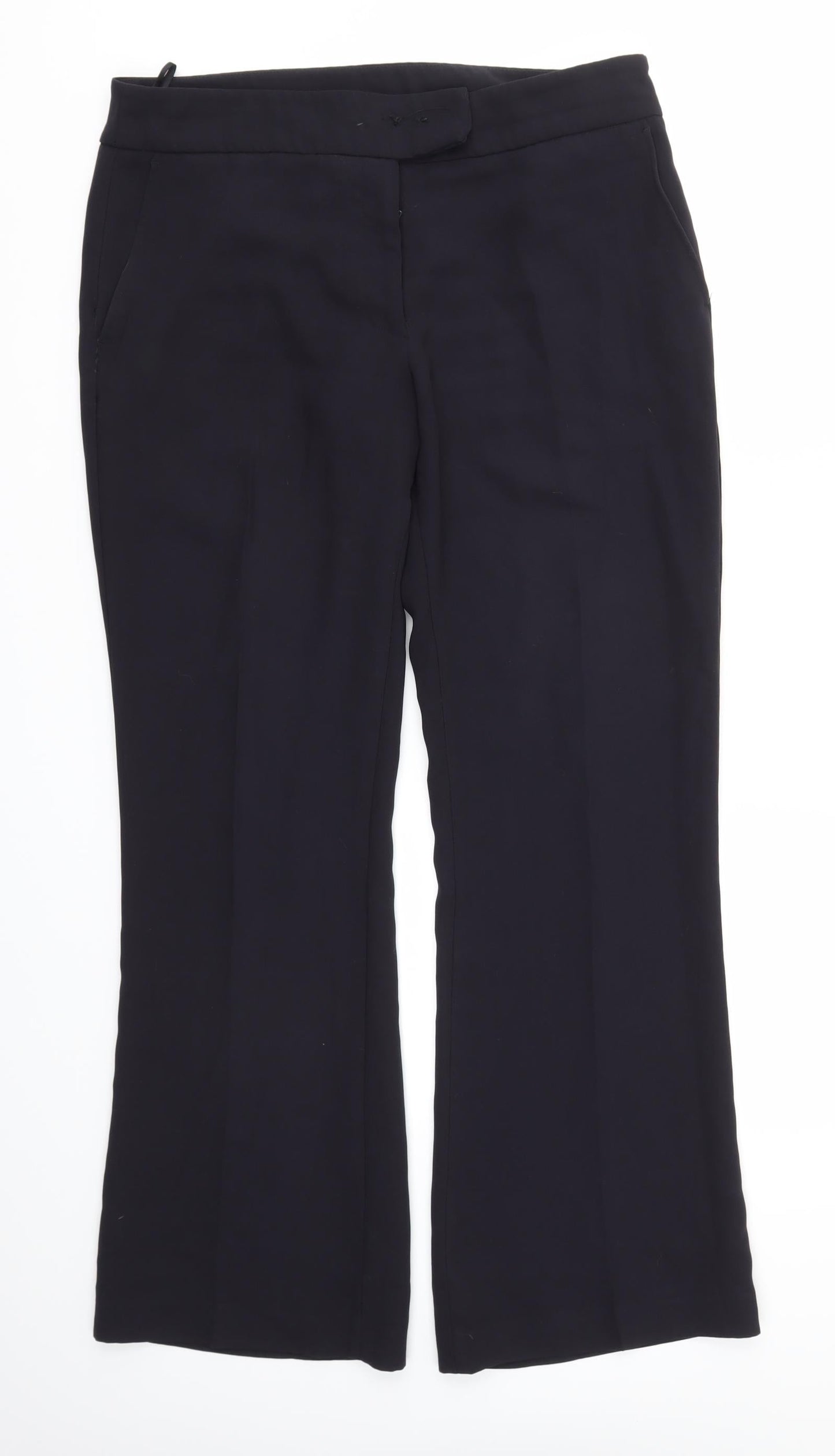 Womens UK Size 12 Preworn Regular Fit  Blue Trousers